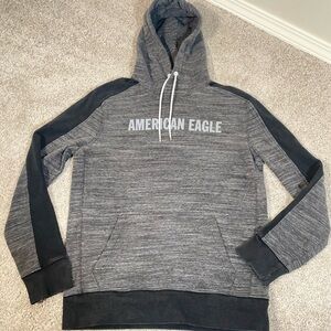 American Eagle Outfitters Gray and Black Hoodie